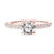 14kt Rose Gold and Diamond Engagement Ring by ArtCarved 14kt Rose Gold and Diamond Engagement Ring by ArtCarved
