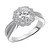 ArtCarved Flora 14k White Gold Wedding Band