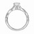 Braided 14kt White Gold and Diamond Engagement Ring by ArtCarved Braided 14kt White Gold and Diamond Engagement Ring by ArtCarved
