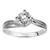 14kt White Gold and Diamond "Twist" Engagement Ring by ArtCarved
