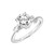 14kt White Gold Vine Design and Diamond Engagement Ring by ArtCarved