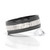 J.R. Yates GLACIER Black Zirconium & Silver Ring J.R. Yates GLACIER Black Zirconium & Silver Ring