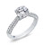 Carizza 14kt White Gold Diamond Wedding Band by Carizza Carizza 14kt White Gold Diamond Wedding Band by Carizza