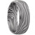 Marble Damascus 8mm Domed Wedding Band