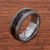 Damascus Steel & Exotic Hardwood Wedding Band