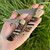 Woolly Mammoth Tooth Damascus Steel Knife - 3 inch Woolly Mammoth Tooth Damascus Steel Knife - 3 inch