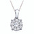 Diamond Cluster Necklace - .16ctw Diamond Cluster Necklace - .16ctw