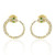 14k Yellow Gold Diamond & Emerald Snake Earrings 14k Yellow Gold Diamond & Emerald Snake Earrings