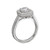 18K Diamond Engagement Ring With Cushion Halo .42ctw 18K Diamond Engagement Ring With Cushion Halo .42ctw