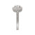18K Diamond Engagement Ring With Cushion Halo .42ctw 18K Diamond Engagement Ring With Cushion Halo .42ctw