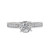 18K Diamond Engagement Ring With Channel Set Diamonds .62ctw
