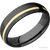 Zirconium & 14K Yellow Gold Band by Lashbrook Designs