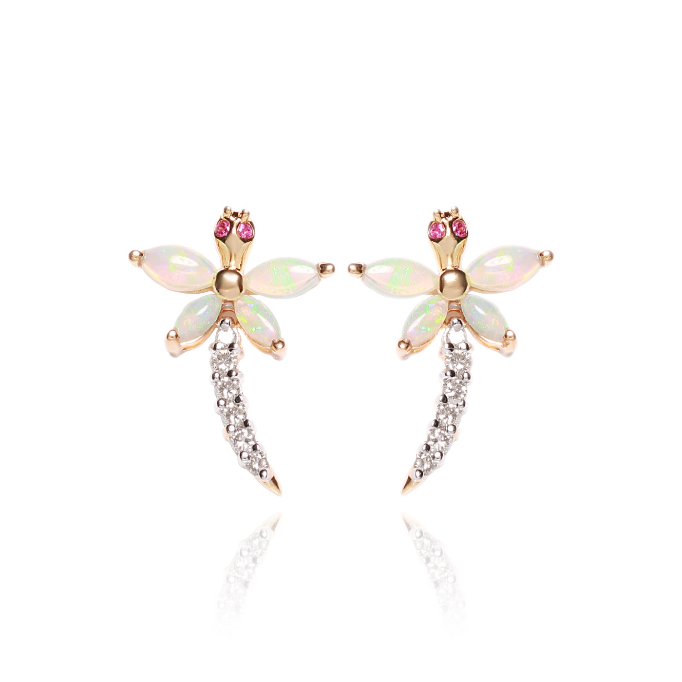 Sterling Silver Dragonfly Stud Earrings | Jewellery | Lisa Angel