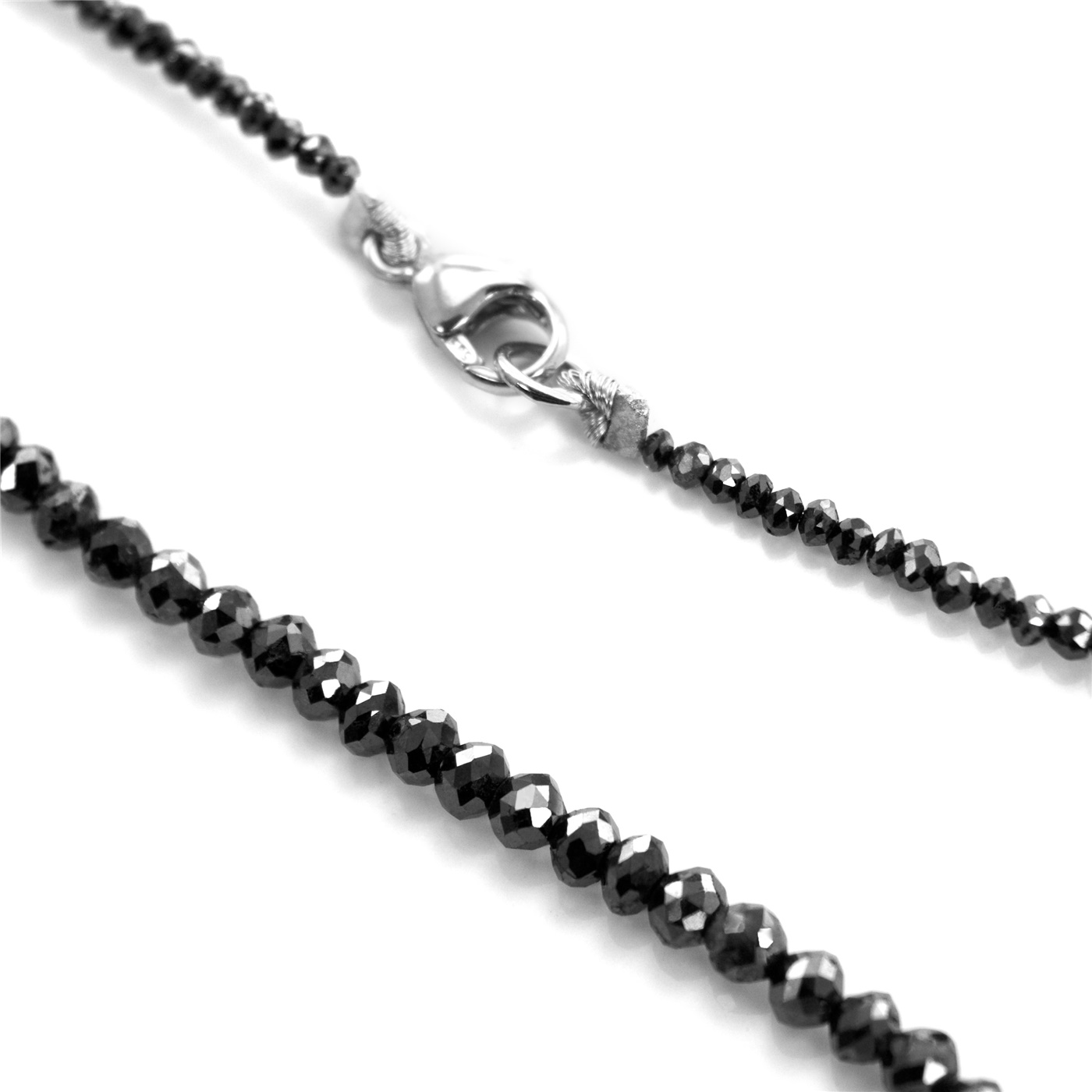 10k Gold Black Rhodium Plated Mens Diamond Tennis Chain with Black Dia –  Avianne Jewelers