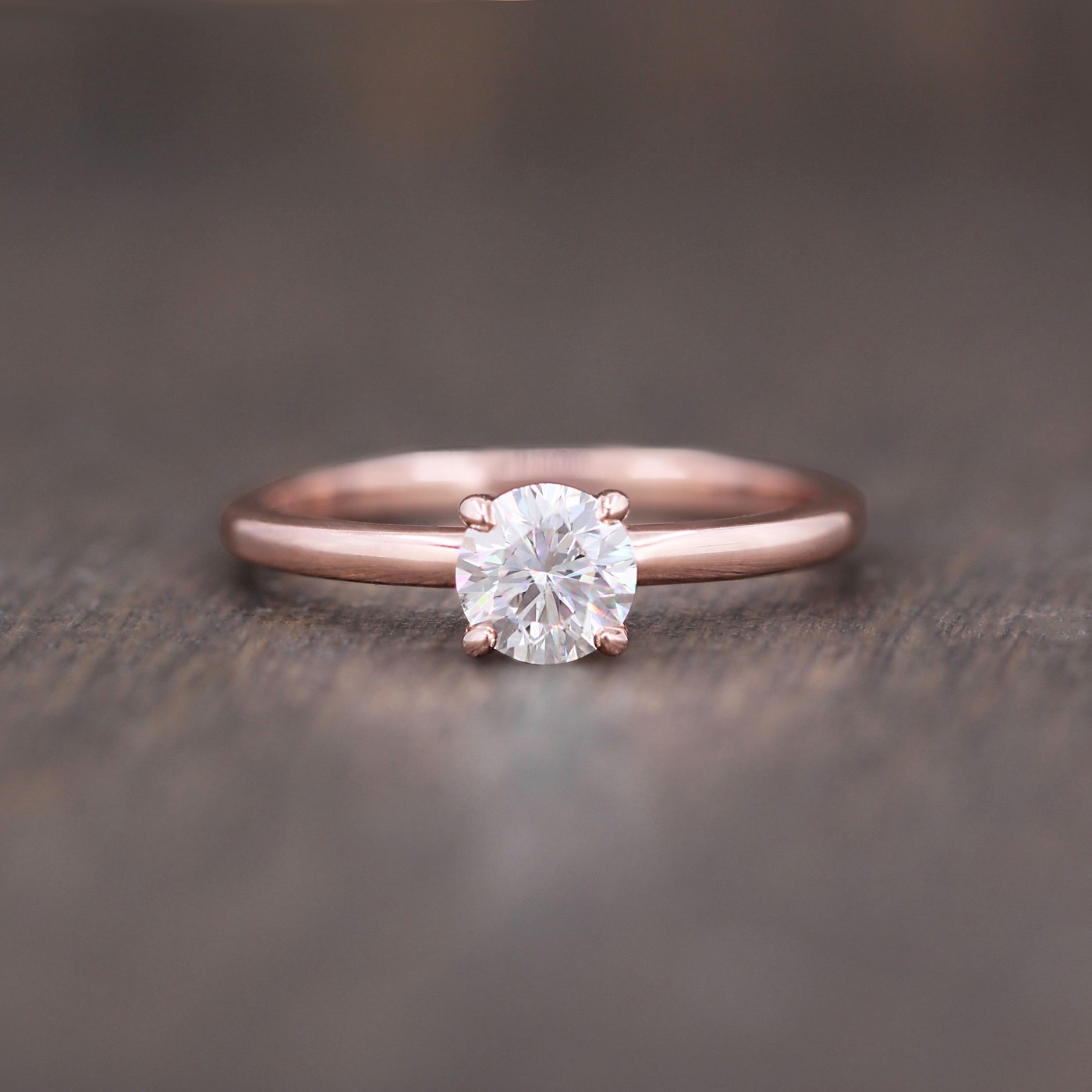 ☆nff☆ rose solitaire ringwhite nff1 rg-facets-offire-diamond-