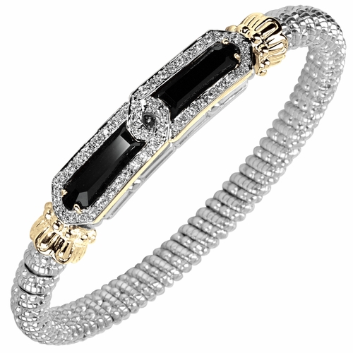 Vahan Black Onyx & Diamond Art Deco Bracelet - 14k Yellow Gold