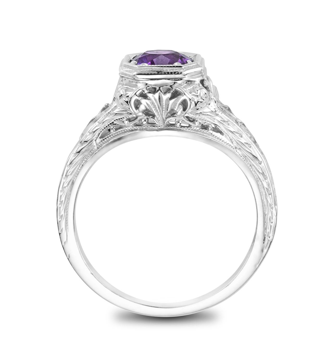 Amethyst on sale antique ring