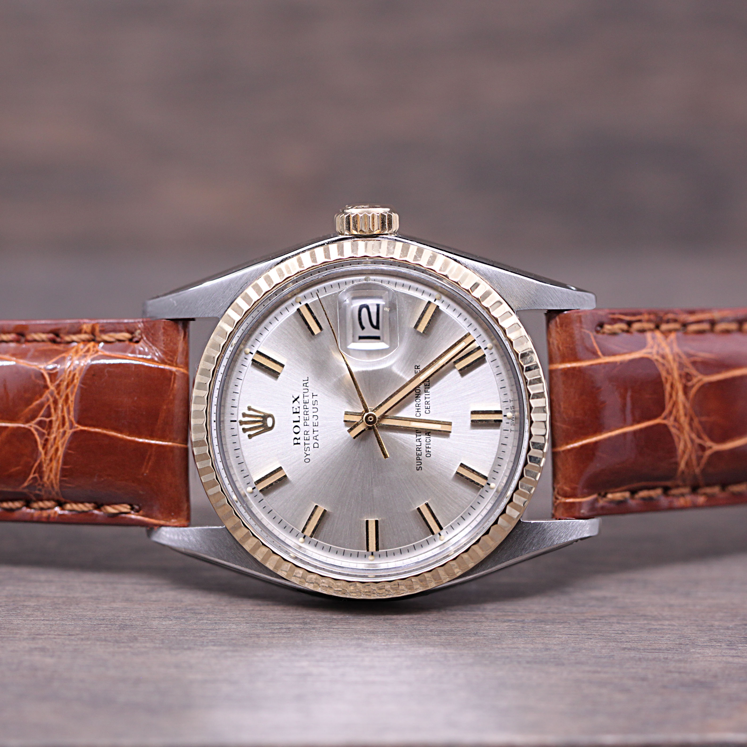 Rolex Datejust Pink Gold 1601 Pink Diamond Dial