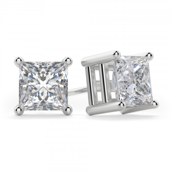 8 Best Princess Cut Diamond Earrings ideas | princess cut diamond earrings, princess  cut, diamond