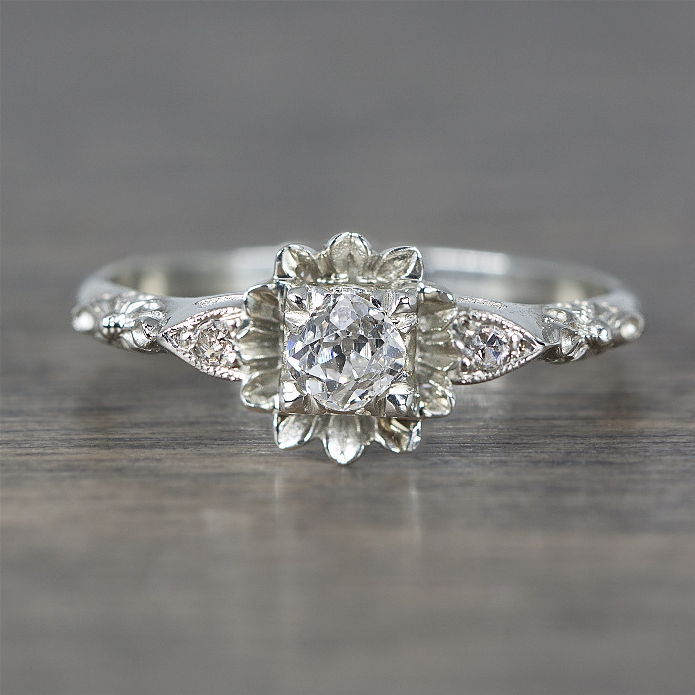 1920s Style Modern Vintage Engagement Ring | Ethical & Eco-Friendly – W.R.  Metalarts