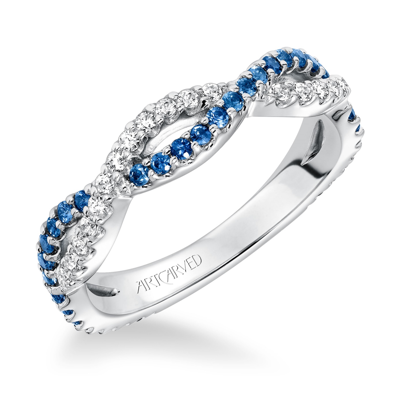 203 jewelry 指輪　（DAVAN） Sculpted Cable Ring with Pavé Diamonds – Long's Jewelers