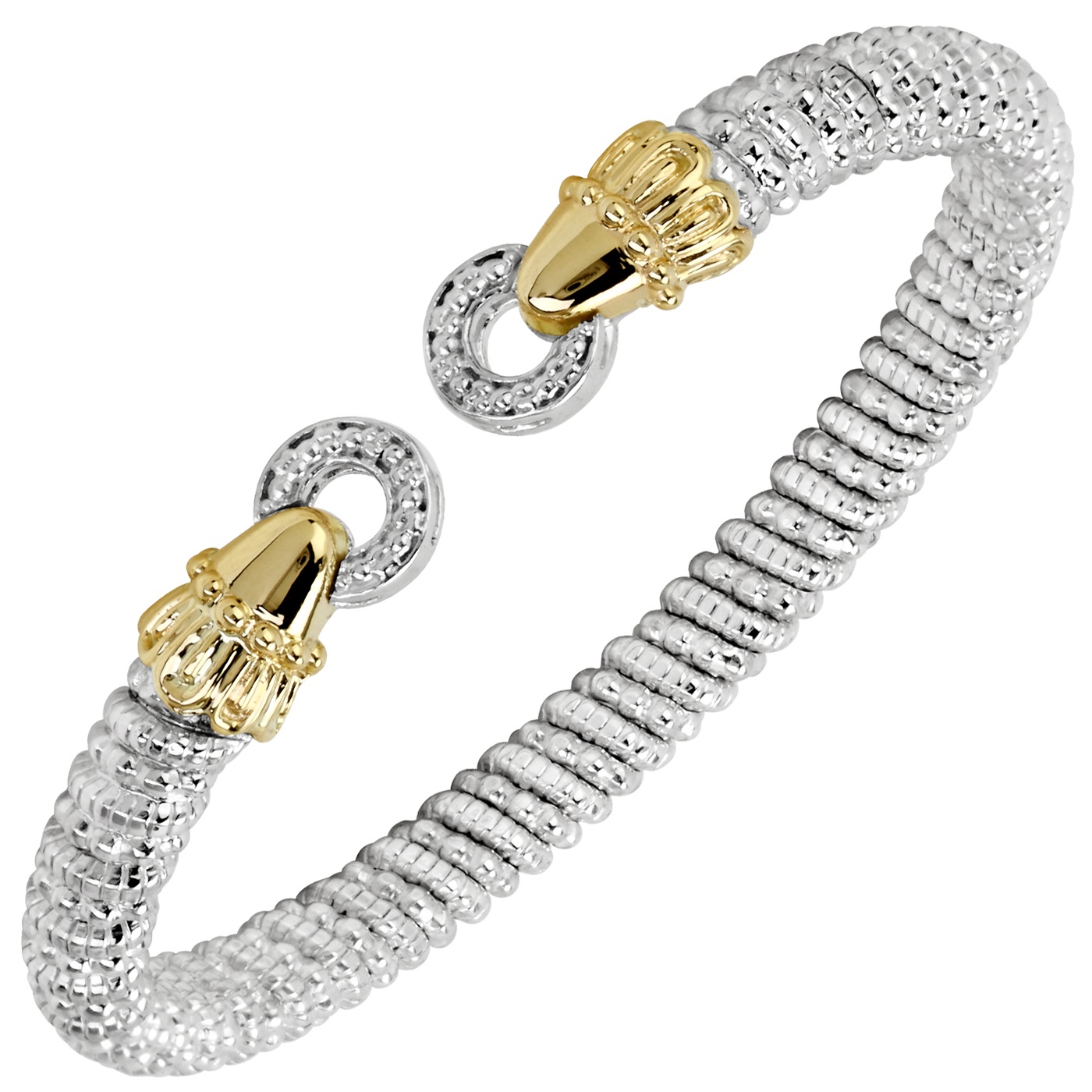 Alwand Vahan Sterling Silver 14K Yellow Gold Le Cercle Bracelet