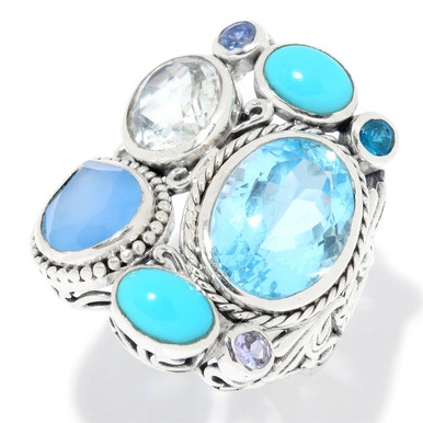 【R&B】Jewel The 1980's Vanderbilt Jewel (cubic zirconia) solitaire ring
