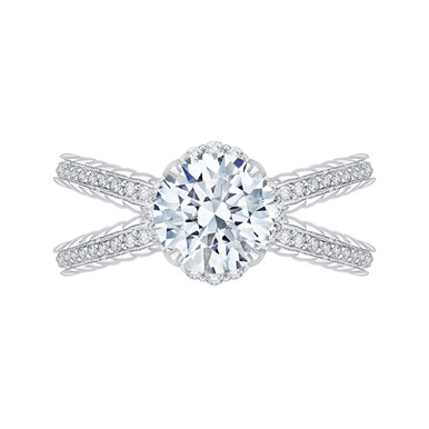 Carizza Split Shank Engagement Ring