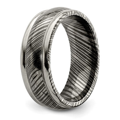 Ladies TIMOKU 8mm Tri Dome Titanium Wedding Band, Only 1 Ring Left