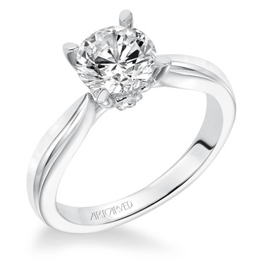 ArtCarved Nelly 14k White Gold & Diamond Engagement Ring