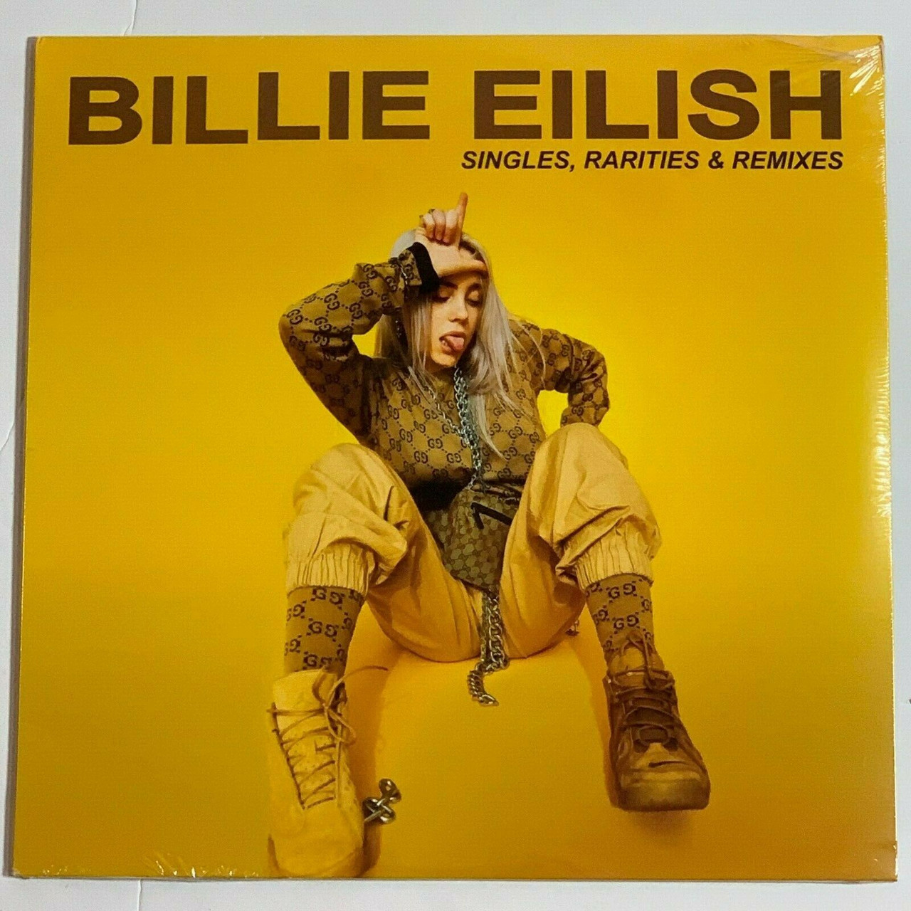 Billie Eilish Singles Rarities & Remixes 1LP Vinyl Limited Yellow 12