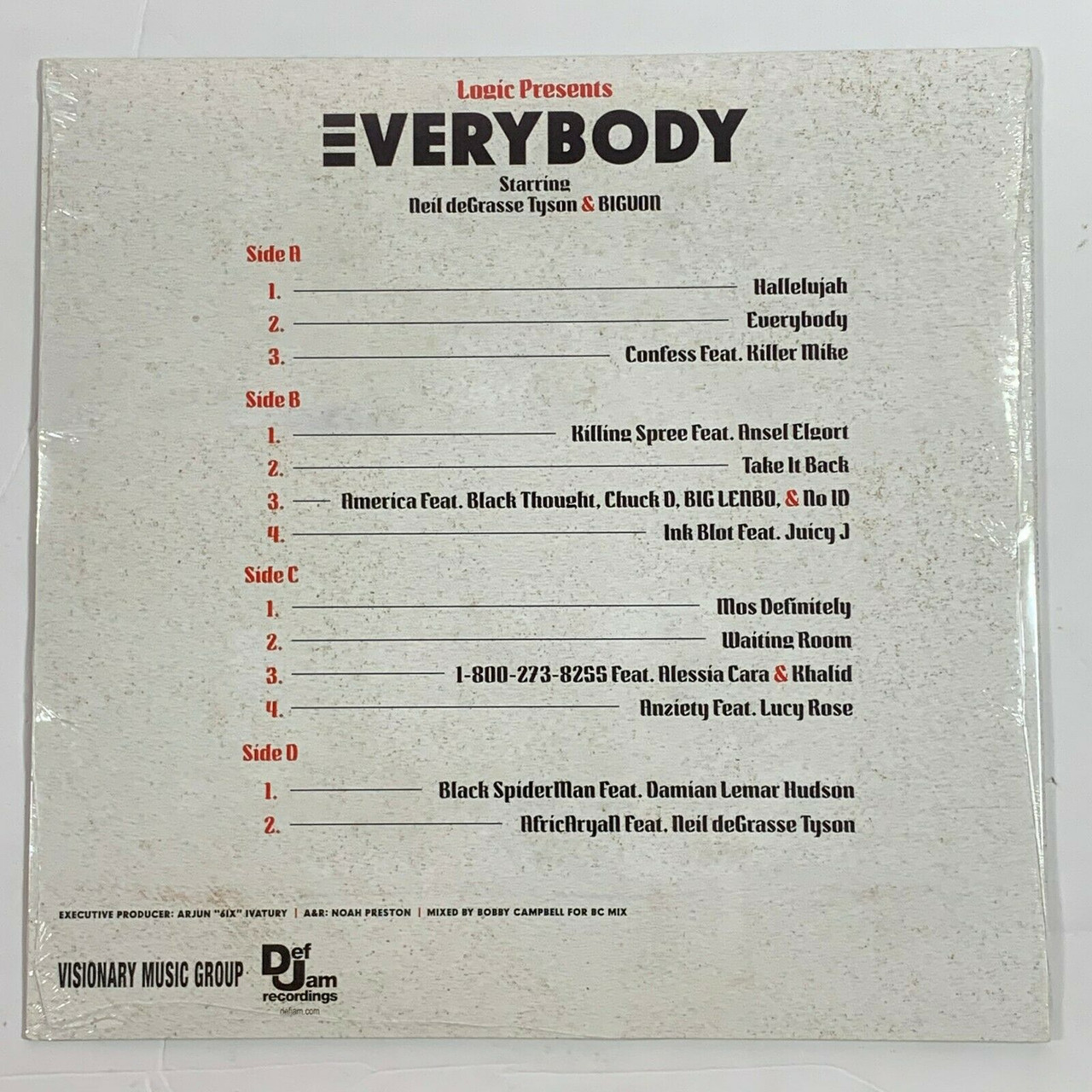 Logic Everybody 2LP Vinyl Limited Black 12