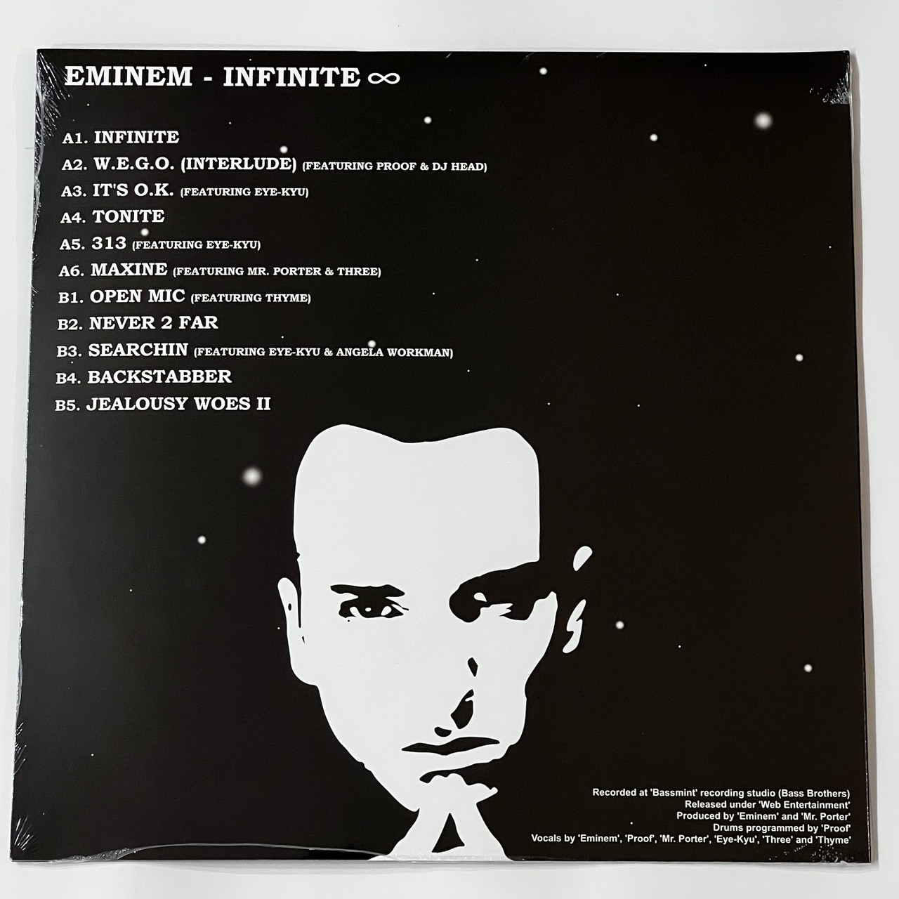 Eminem Infinite 1LP Vinyl Limited Black 12