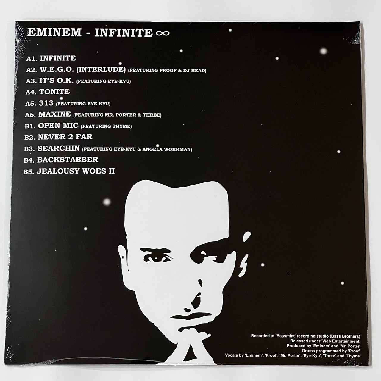 Eminem Infinite 1LP Vinyl Limited Black 12 Record