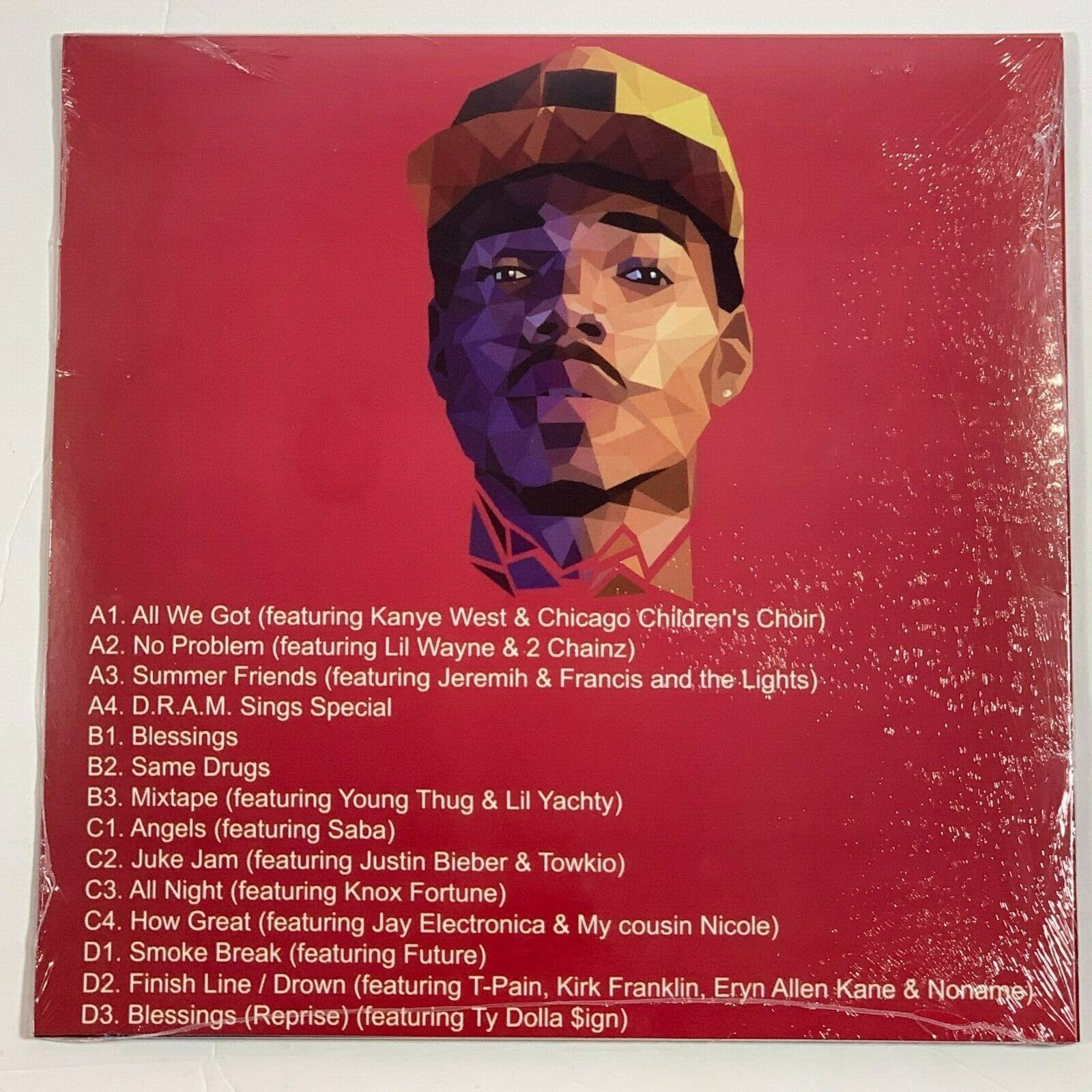 Chance The Rapper Coloring Book 2LP Vinyl Limited Red 12" Record - A To