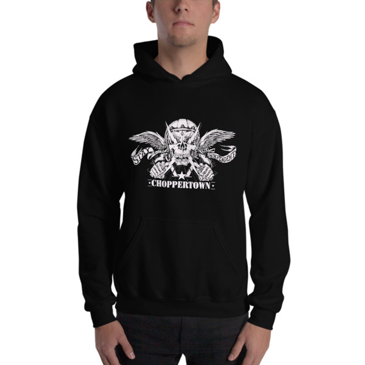 biker hoodie