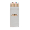 6 színes ceruza kartondobozban (KC2478)