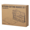 Természetes Bambusz Vágódeszkák – 4 Darabos Készlet