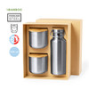 Dickinson Bambusz Termosz Szett - 500 ml Palack és 300 ml Poharak  