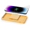 Treit 15W Bambusz Vezeték nélküli Töltő Szervező
