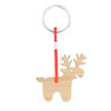 Karácsonyi bambusz kulcstartó - Fenntartható ajándék  