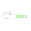 Színes Micro USB és Lightning Töltőkábel Kulcstartón  