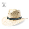 Stílusos Fehér Szalmakalap Kényelmes Szalaggal