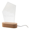 Woodify LED-es trófea, ötszög (AP716909)
