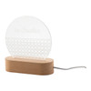 Woodify LED-es trófea, ötszög (AP716909)