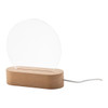 Woodify LED-es trófea, ötszög (AP716909)