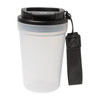 Utazópohár 400 ml – matt PP, ivófedél, RPET pánt