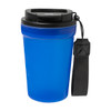 Utazópohár 400 ml – matt PP, ivófedél, RPET pánt