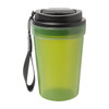 Utazópohár 400 ml – matt PP, ivófedél, RPET pánt