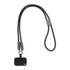 60 W RPET mobiltartós nyakpánt – beépített USB-C kábel
